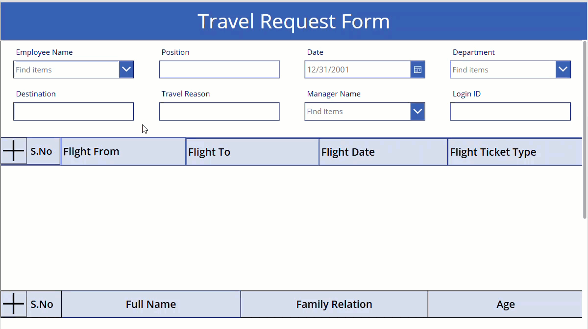 how to save power apps repeating table data to sharepoint list