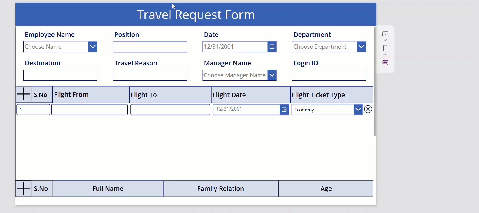 how to store power apps repeating table data to multiple sharepoint list