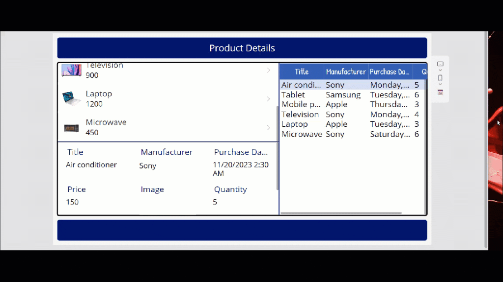 Power Apps Container Control