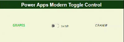 Set Value Based on Power Apps Modern Toggle