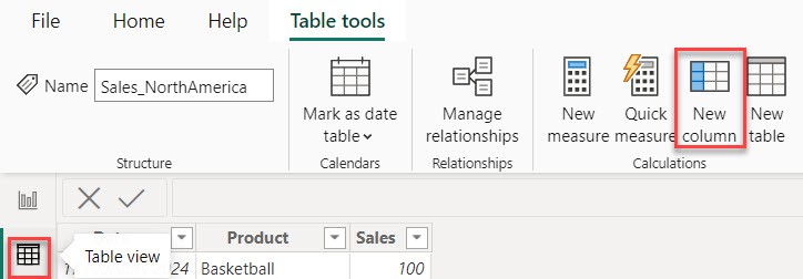 add column to the table in power bi