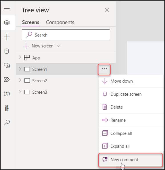 Add Comments in PowerApps