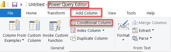 add conditional column power bi