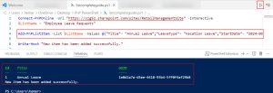 SharePoint List Items CRUD Operations Using PnP PowerShell