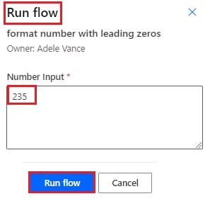 Add Leading Zeros to Text with the Substring Function in Power Automatef flow