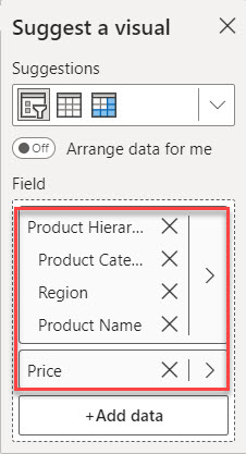 Add multiple fields to a hierarchy slicer Power BI