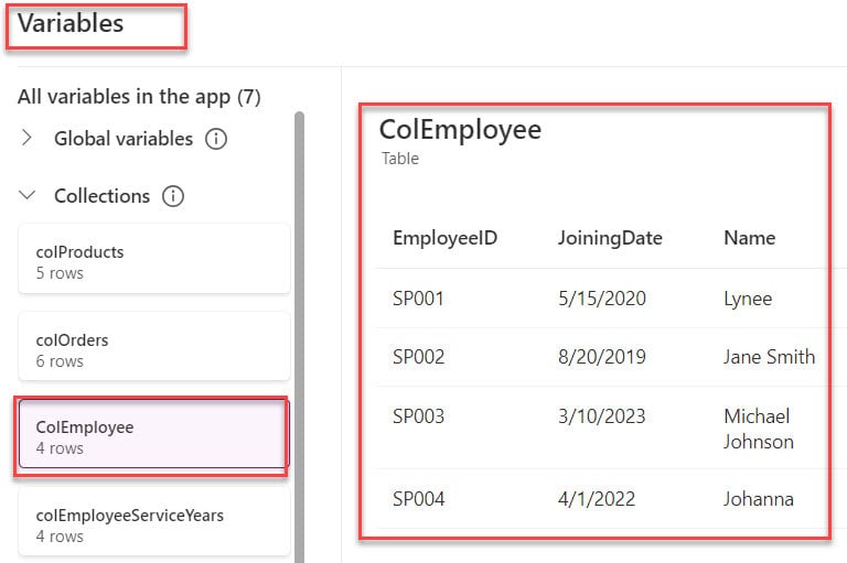 add new column to collection powerapps