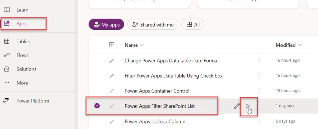 add powerapp to teams