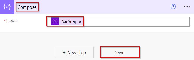 append string value to an array dynamically using the Power Automate