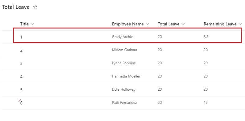 approval of leave application in Power Automate