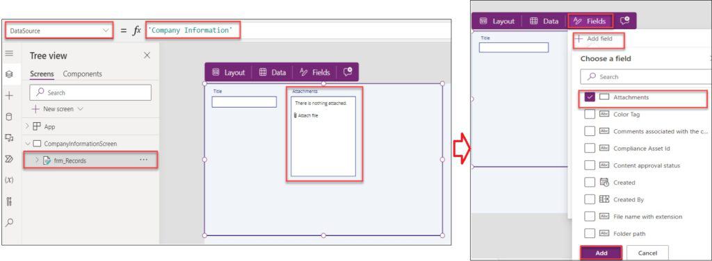 attachment control in powerapps