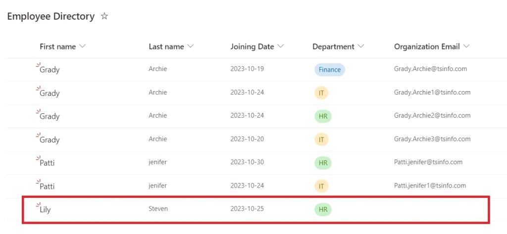 auto populate sharepoint list columns based on value in one column Power automate