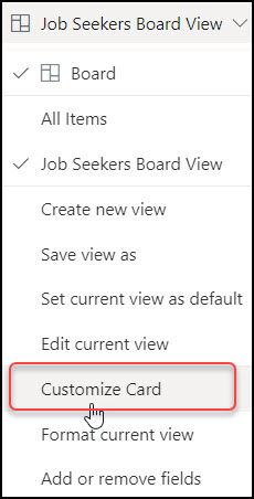 Board View in SharePoint list