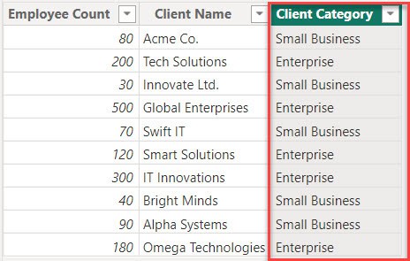 Calculated Column in Power BI using IF Statement