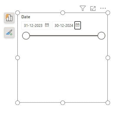 calendar  Power BI slicer