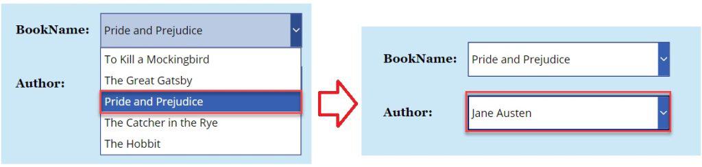 cascade dropdown in powerapps