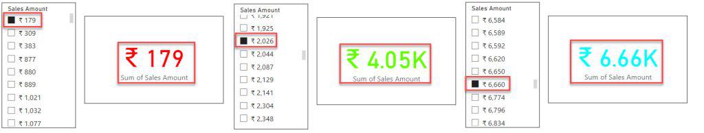 change card visual color based on value in the Power BI