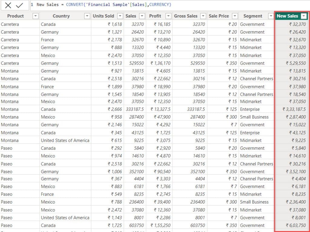 Change column data type in Power BI