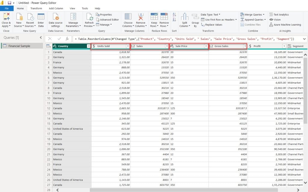 Change Data Type in Power BI