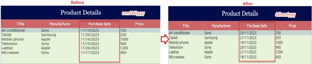 Change Date Format in Power Apps Data Table