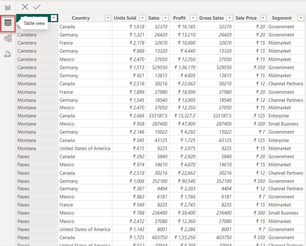 change date format power bi dax