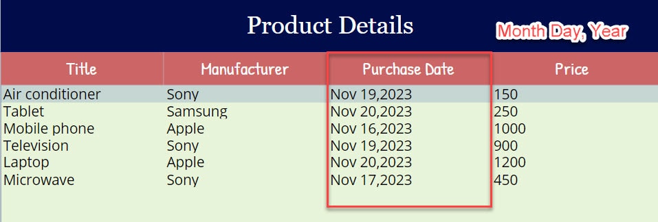 Change the Date Format in Power Apps Data Table