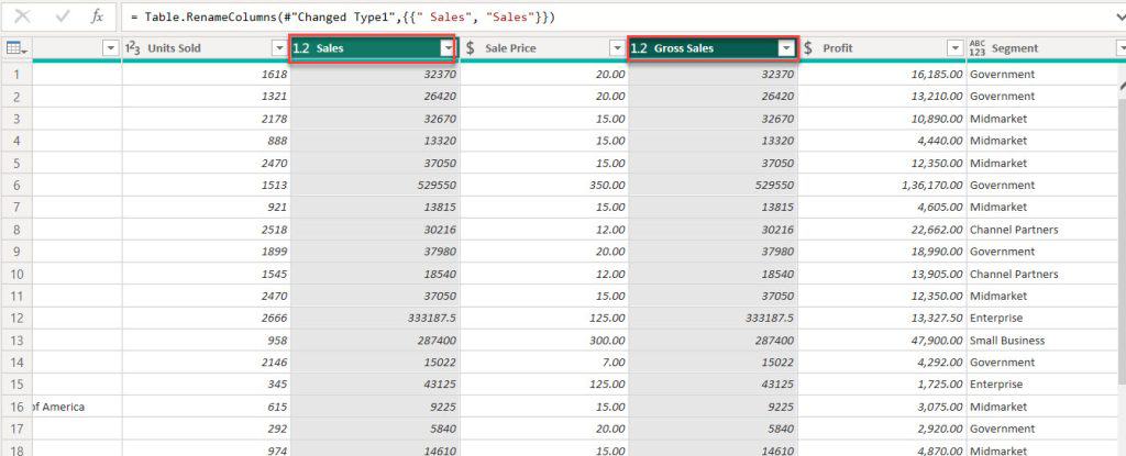 Checking and Changing Data Types in power bi Power Query Editor