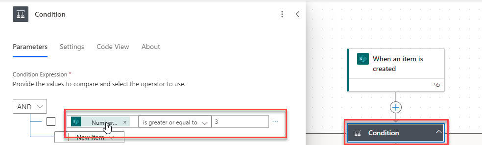 Condition approval outcome Power Automate