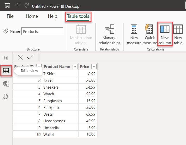 Conditional Calculated Column in Power BI DaX