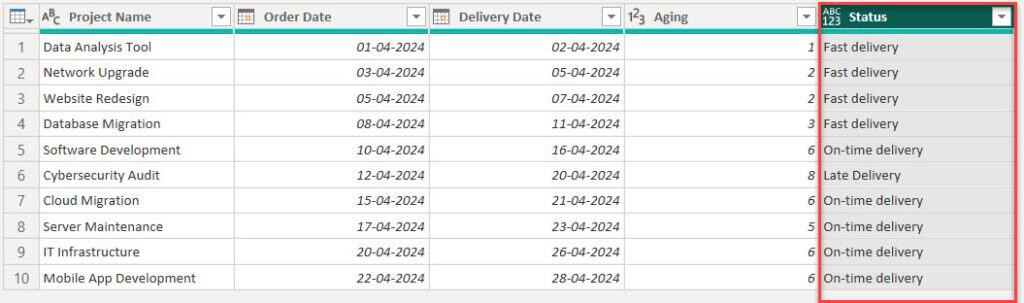 conditional column between values Power BI