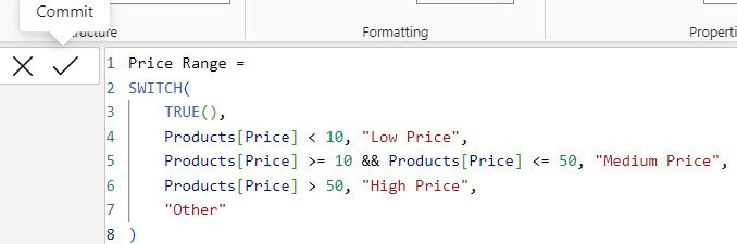 Conditional Column using Power BI DAX