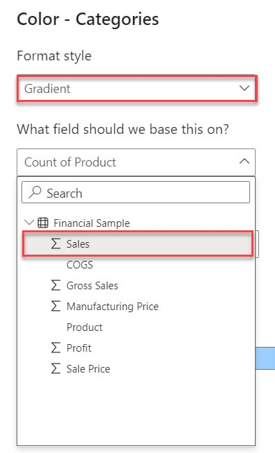 CONDITIONAL FORMATTING CHALLENGE IN POWER BI Pie chart