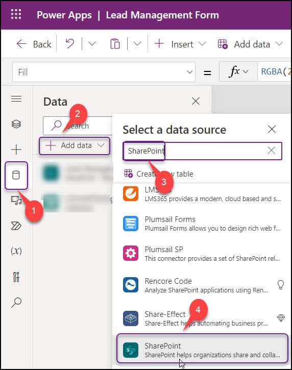 tabbed forms in powerapps