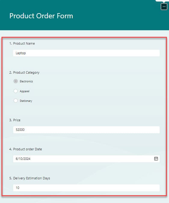 Convert Microsoft Form response to PDF Power Automate