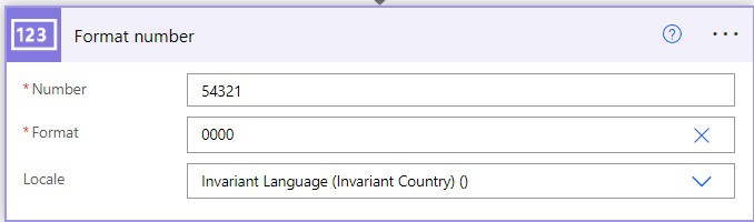 convert number to string in power automate