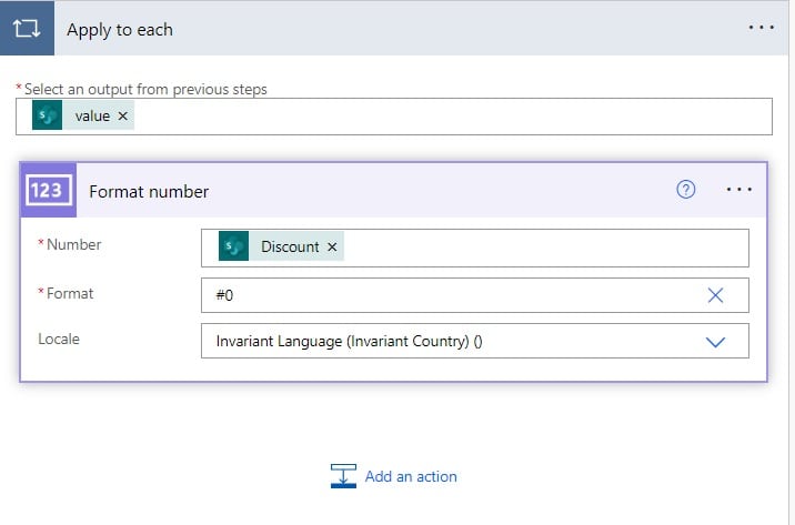 convert percentage to whole number using Power Automate