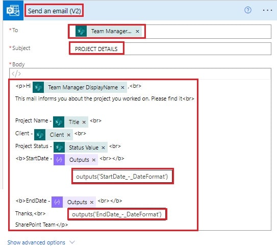 Convert string date and string time from SharePoint List using the power automate