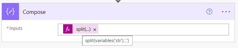 convert string to array Microsoft power automate