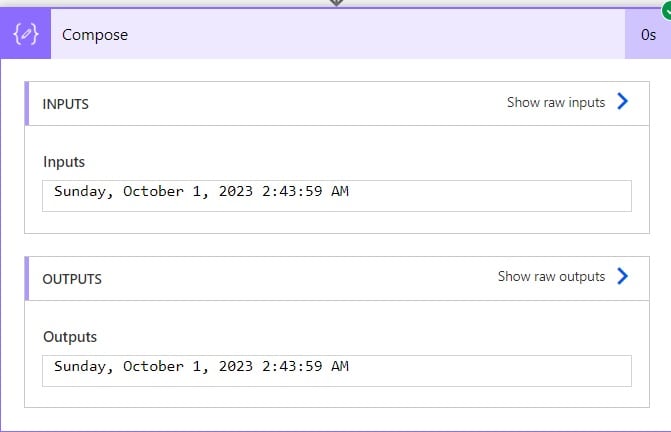 convert timezone power automate