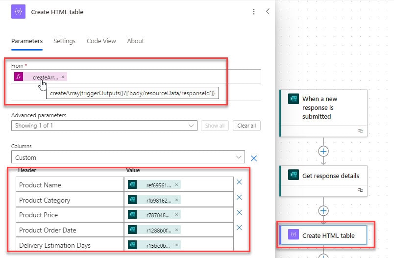 Convert to pdf Power Automate Microsoft Form