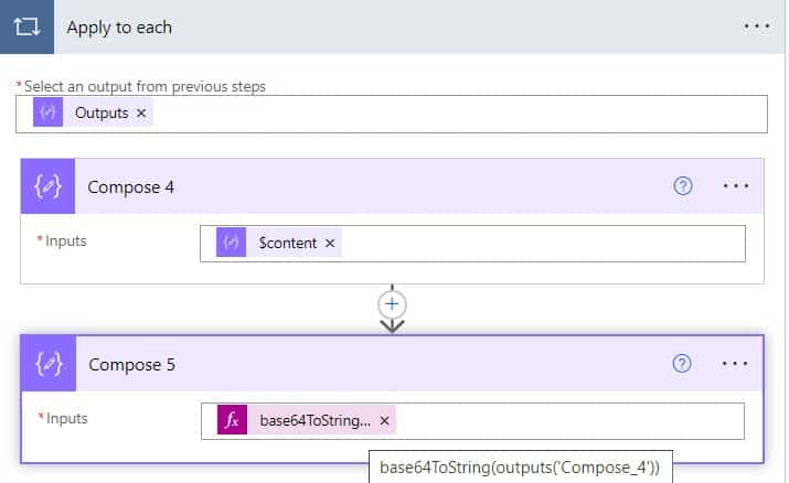 convert xml to string using Power automate