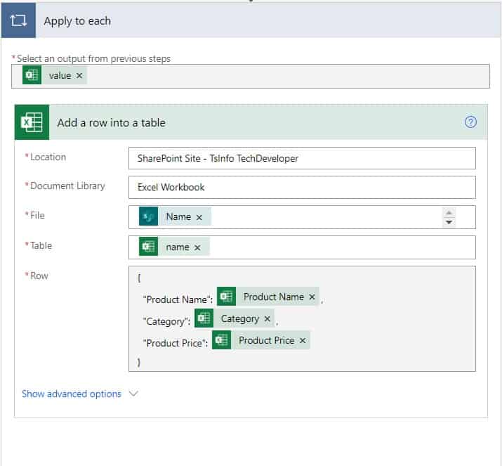 power automate copy excel worksheet to another file