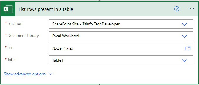  Copy data excel file to another excel file using Microsoft Power Automate