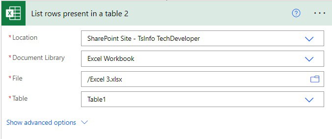 power automate copy data from excel to excel