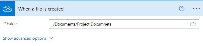 copy file from onedrive to sharepoint power automate