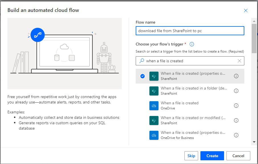 copy file sharepoint Microsoft power automate