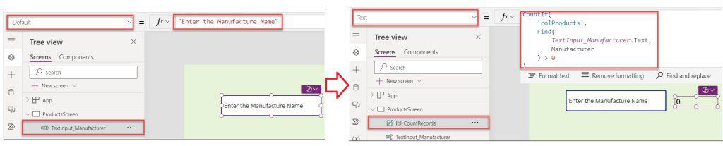 countif in powerapps