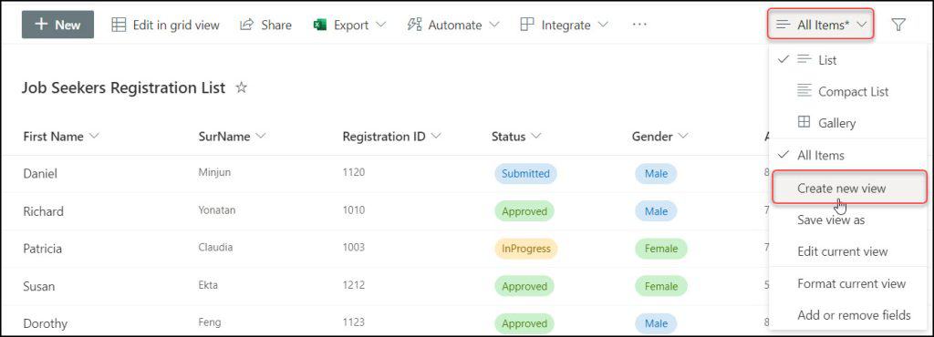 Create a Board View in a SharePoint Online List