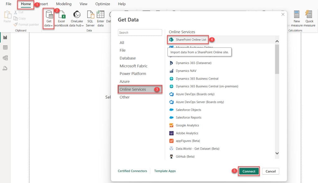 create a date hierarchy from the date column in Power BI