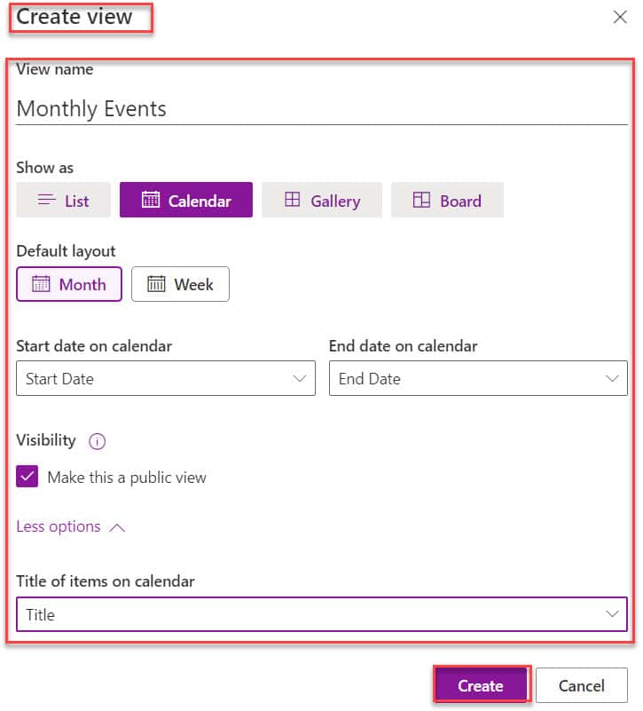 sharepoint online calendar